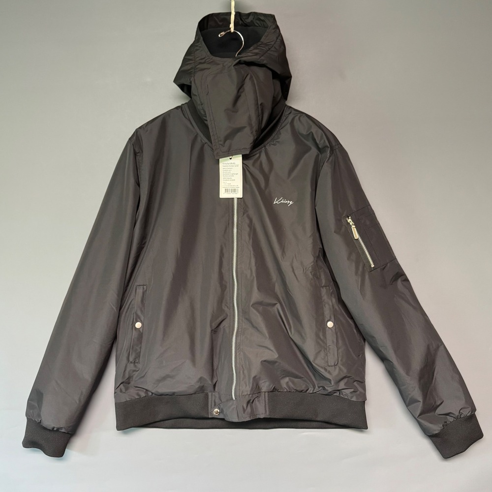 Kiory by A.Brolly Graphene Bomber Jacket Black Mens L (Fits M) Techwear New